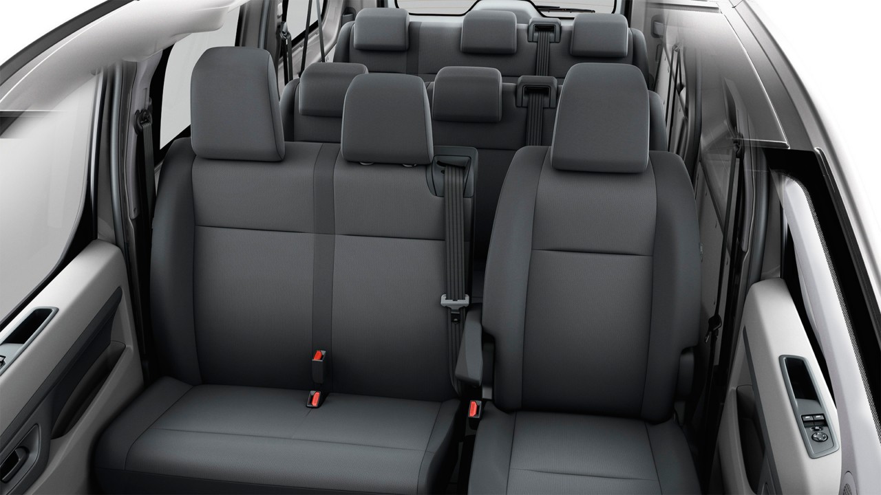 Model shown is Comfort  grade with Dark grey fabric seat	