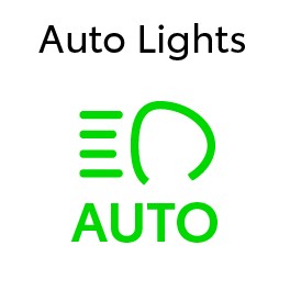 נורית מחליף אור דרך אוטומטי נדלקת כאשר מחליף אור דרך אוטומטי פעיל, כלומר, מדליק ומכבה את אור הדרך הגבוה לפי הצורך, בהתאם לתנאי הדרך והסביבה