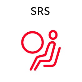 נורית האזהרה של כריות האוויר מצביעה על תקלה ב:* מערכת כריות האוויר SRS* מערכת מותחני חגורות הבטיחות